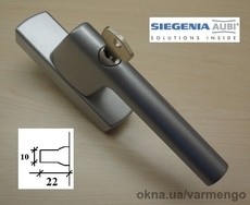 Ручка для алюминиевого окна SI-Line с ключом, под покраску.